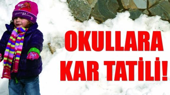 İlçemizde bazı Okullar için Kar Tatili
