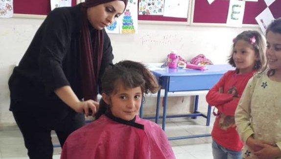İlçemiz Mahmut Taviloğlu İlkokulumuzda Öğrencilerimizin Saç Kesimleri Yapıldı.